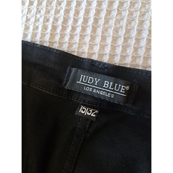 Judy Blue Womens Jeans Black Size 15 32 Jogger Stretch Drawstring High Rise - Picture 6 of 10